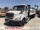 (Jurupa Valley, CA) 2013 Freightliner M2 112 T/A Flatbed Truck Runs & Moves) (Engine Runs Rough, ABS