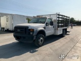(Jurupa Valley, CA) 2008 Ford F450 SD Stake Truck Runs & Moves) (Lift Gate Operates