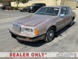 (Jurupa Valley, CA) 1986 Mercury Cougar 2-Door Sedan Runs Rough & Moves