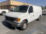 (Jurupa Valley, CA) 2005 Ford E150 Cargo Van Runs & Moves) (AC Does Not Cool Down, Body Damage