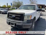 (Jurupa Valley, CA) 2013 Ford F-150 4x4 Pickup Truck Runs & Moves) (Needs Drive Cycle, Has Permanent