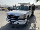 (Jurupa Valley, CA) 2005 GMC Sierra 3500 Crew-Cab Stake Truck Runs & Moves) (AC Not Working, Lift Ga
