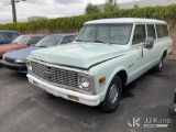 (Jurupa Valley, CA) 1972 Chevrolet Suburban 4-Door Sport Utility Vehicle Runs & Moves