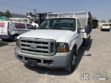 (Jurupa Valley, CA) 2007 Ford F-350 SD Stake Truck Runs & Moves) (Lift Gate Operates