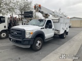 (Jurupa Valley, CA) Altec AT200-A, Telescopic Bucket Truck mounted behind cab on 2012 Ford F450 Serv