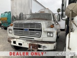 (Jurupa Valley, CA) 1993 Ford F600G Water Tank Truck Not Running Condition Unknown)