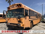 (Jurupa Valley, CA) 2003 Blue Bird All American/All Canadian Flat Nose School Bus Runs & Moves) (CNG