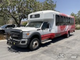 (Jurupa Valley, CA) 2016 Ford F550 Passenger Bus Runs & Moves) (Missing Rear Window