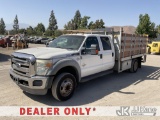 (Jurupa Valley, CA) 2011 Ford F-550 Crew-Cab Stake Truck Runs & Moves) (Check Engine Light On, Engin