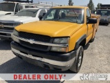 (Jurupa Valley, CA) 2003 Chevrolet Silverado 2500HD Service Truck Runs & Moves) (Airbag Light On, Ne