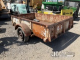 (Jurupa Valley, CA) Cargo Trailer Flat Tire, Rust Damage, Bent Hitch, Missing VIN Plate/ Sticker, Bi
