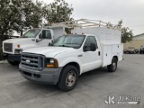 (Jurupa Valley, CA) 2006 Ford F350 SD Enclosed Service Truck Runs & Moves) (Utility Bed Has Rust Dam