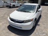 (Jurupa Valley, CA) 2012 Honda Civic 4-Door Sedan Runs & Moves) (CNG Tank Expires 02-2027