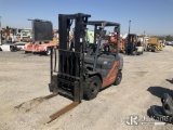 (Jurupa Valley, CA) 2007 Toyota 8FGU25 Rubber Tired Forklift Not Running, Operation Unknown, Missing