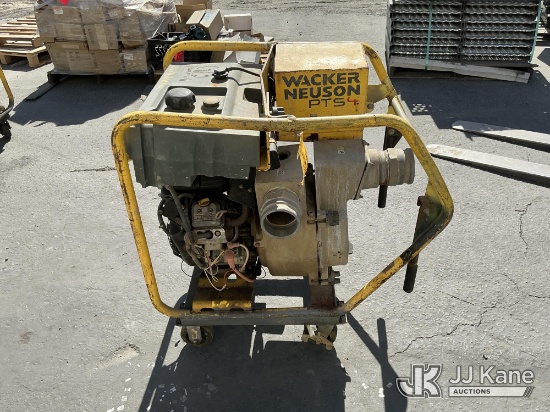 (Jurupa Valley, CA) Wacker Neuson PTS4 Self-Priming Centrifugal (Used ) NOTE: This unit is being sol