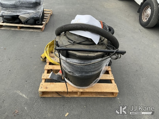 (Jurupa Valley, CA) (1 Pallet) Portable Vacuums & Fire Hose (Used ) NOTE: This unit is being sold AS