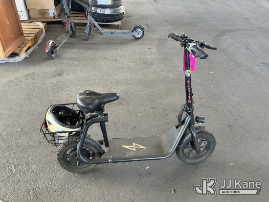 (Jurupa Valley, CA) Black Sitdown E-Scooter No Keys Used