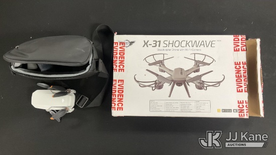 (Jurupa Valley, CA) Drones (Used) NOTE: This unit is being sold AS IS/WHERE IS via Timed Auction and