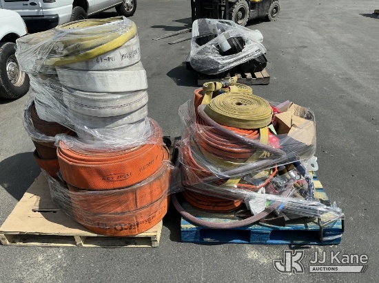 (Jurupa Valley, CA) (2 Pallets) Fire Hoses/ Equipment (Used ) NOTE: This unit is being sold AS IS/WH
