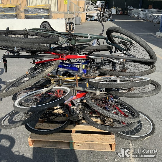 (Jurupa Valley, CA) (1 Pallet) Bicycles (Used ) NOTE: This unit is being sold AS IS/WHERE IS via Tim