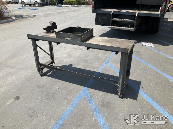 (Jurupa Valley, CA) Tool Table (Used) NOTE: This unit is being sold AS IS/WHERE IS via Timed Auction