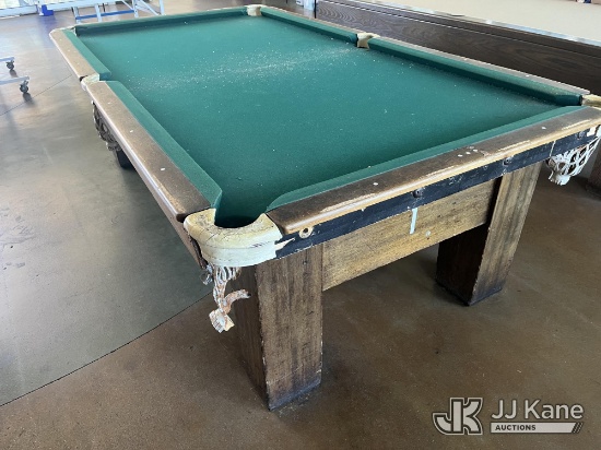 (Culver City, CA) Pool Table used, This lot is being sold in absentia. The lot is located at Culver 