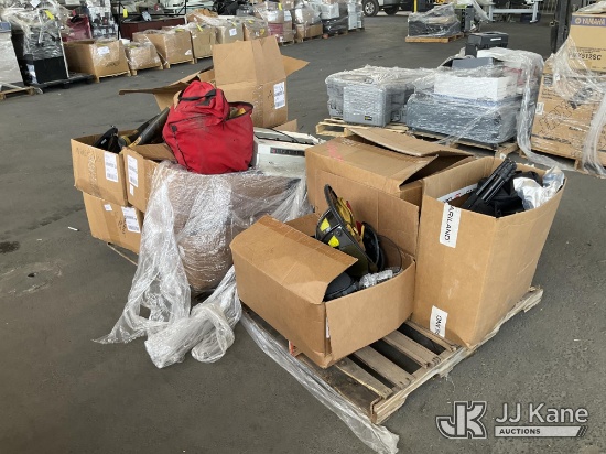 (Jurupa Valley, CA) (2 Pallets) Helmets (Used) NOTE: This unit is being sold AS IS/WHERE IS via Time
