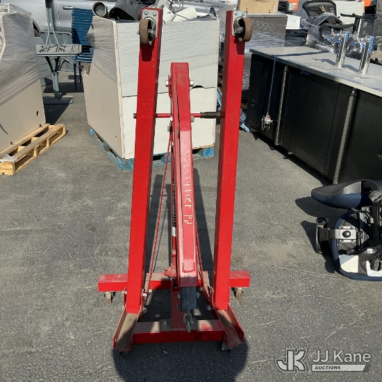 (Jurupa Valley, CA) Big Red 2 Ton Engine Hoist (Used ) NOTE: This unit is being sold AS IS/WHERE IS 
