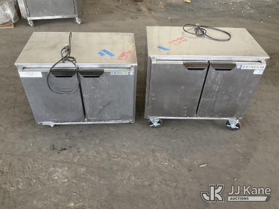 (Jurupa Valley, CA) (2) Refrigerators (Used ) NOTE: This unit is being sold AS IS/WHERE IS via Timed