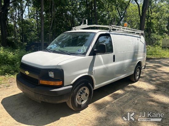 (Hagerstown, MD) 2012 Chevrolet Express G2500 Cargo Van Runs & Moves, Jump To Start, Body & Rust Dam