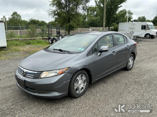 (Plymouth Meeting, PA) 2012 Honda Civic Hybrid 4-Door Sedan Runs & Moves, Body Damage