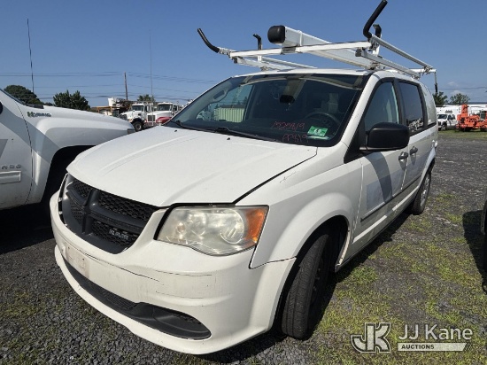 (Plains, PA) 2013 Ram Cargo Mini Cargo Van Not Running, Must Tow, Warning Lights On Dash, Intake Man