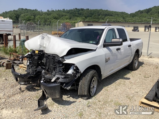 (Smock, PA) 2022 RAM 1500 4x4 Crew-Cab Pickup Truck Wrecked, Runs, Not Moving, Condition Unknown, Ch