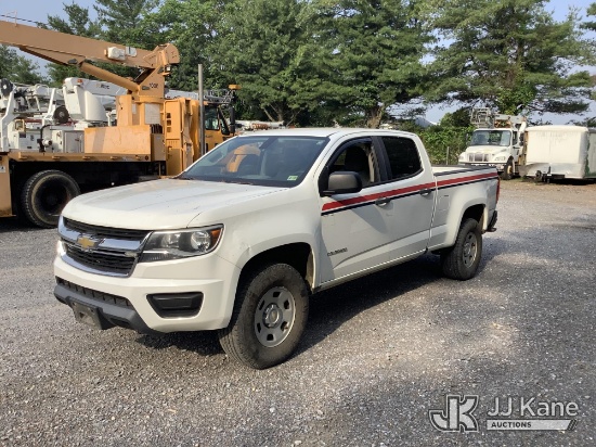 (Frederick, MD) 2016 Chevrolet Colorado 4x4 Crew-Cab Pickup Truck Runs & Moves, Body Damage