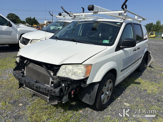 (Plains, PA) 2013 Ram cargo Mini Cargo Van Not Running, Front End Damage, Must Tow, Missing Lug Nuts