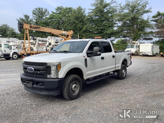 (Frederick, MD) 2017 Ford F250 4x4 Crew-Cab Pickup Truck Runs & Moves, Bumper Dent, Engine Noise