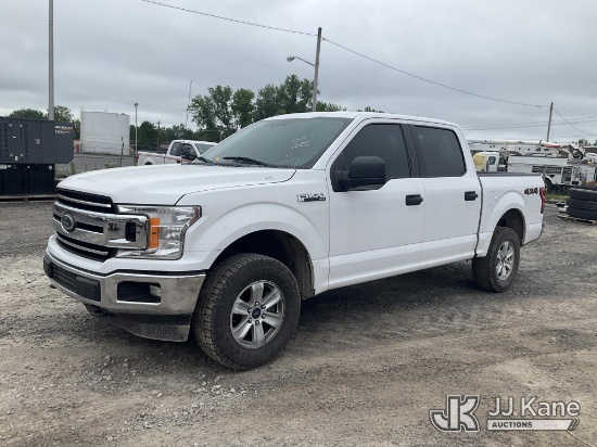 (Rome, NY) 2018 Ford F150 4x4 Crew-Cab Pickup Truck Runs & Moves, Rear Tail Lights Broken, Bad Alter