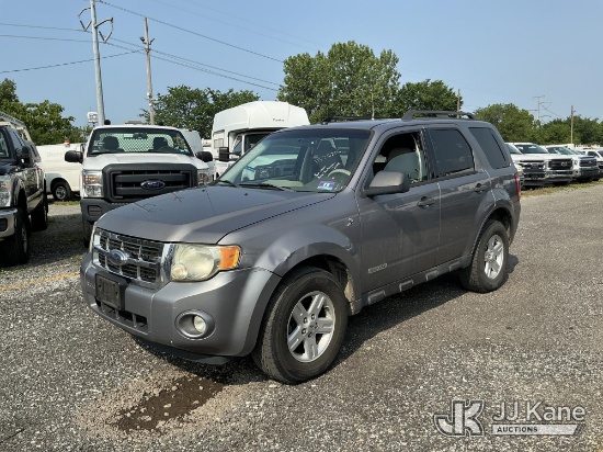 (Plymouth Meeting, PA) 2008 Ford Escape Hybrid 2WD 4-Door Sport Utility Vehicle Jump To Start, Runs 