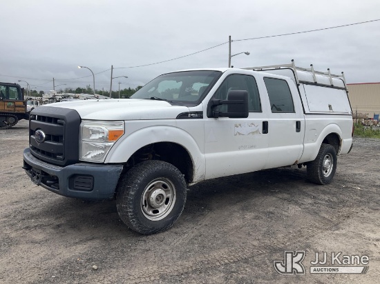 (Rome, NY) 2015 Ford F250 4x4 Crew-Cab Pickup Truck Runs & Moves, Check Engine Light On, Body & Dama