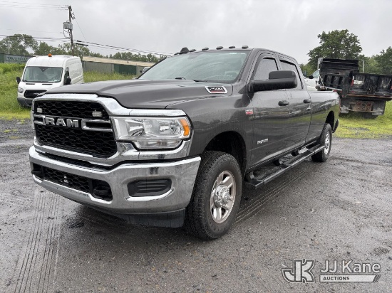 (Plains, PA) 2022 RAM 2500 4x4 Crew-Cab Pickup Truck Runs & Moves, TPS Light On, Cracked Windshield,