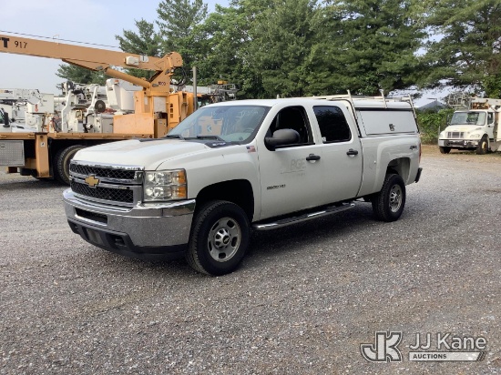(Frederick, MD) 2012 Chevy Silverado 2500 4x4 Crew-Cab Pickup Truck Runs & Moves, Engine Noise