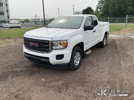 (Louisville, OH) 2016 GMC Canyon 4x4 Extended-Cab Pickup Truck Runs & Moves, Engine Light On, Interi