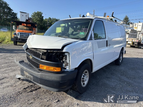 (Plains, PA) 2018 Chevrolet 2500 Cargo Van Not Running,Front End Damage, Missing Parts, Air Bags Dep