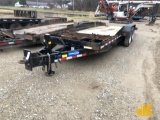 (Charlotte, MI) 2016 Sure-Trac ST81165ATE-B-160 T/A Tilt Deck Tagalong Equipment Trailer towable