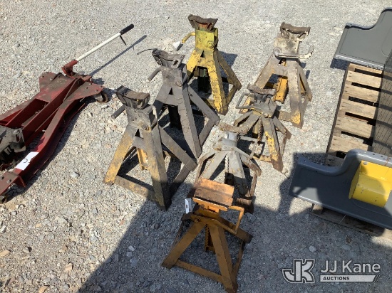 (Smock, PA) Jack Stands (7) (Condition Unknown) NOTE: This unit is being sold AS IS/WHERE IS via Tim