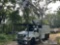 (Hagerstown, MD) Altec LR756, Over-Center Bucket Truck mounted behind cab on 2013 Ford F750 Chipper 