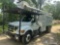 (Hagerstown, MD) Altec LR756, Over-Center Bucket Truck mounted behind cab on 2012 Ford F750 Chipper 