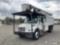 (Louisville, OH) Altec LRV55, Over-Center Bucket Truck mounted behind cab on 2011 Freightliner M2106