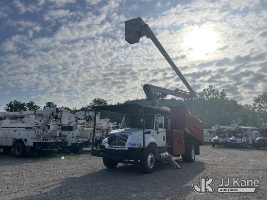 (Smock, PA) Altec LR760-E70, Over-Center Elevator Bucket Truck mounted behind cab on 2017 Internatio