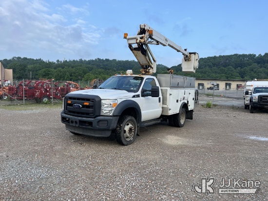 (Smock, PA) Altec AT235, Articulating & Telescopic Non-Insulated Bucket Truck mounted behind cab on 
